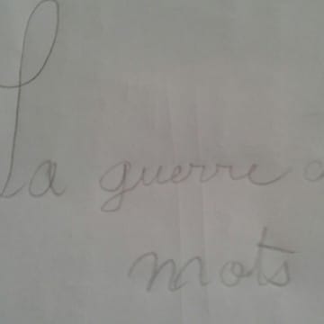 la guerre des mots